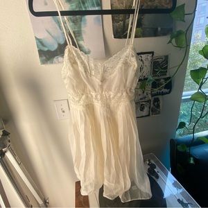 Angelic White Lace Slip Dress Size Small by Savage Fenty